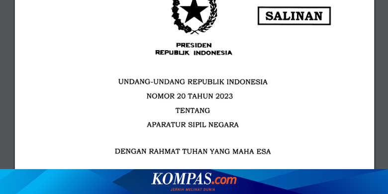 UU ASN 2023: Honorer Dihapus Tahun Depan, PPPK Dapat Jaminan Pensiun Halaman all