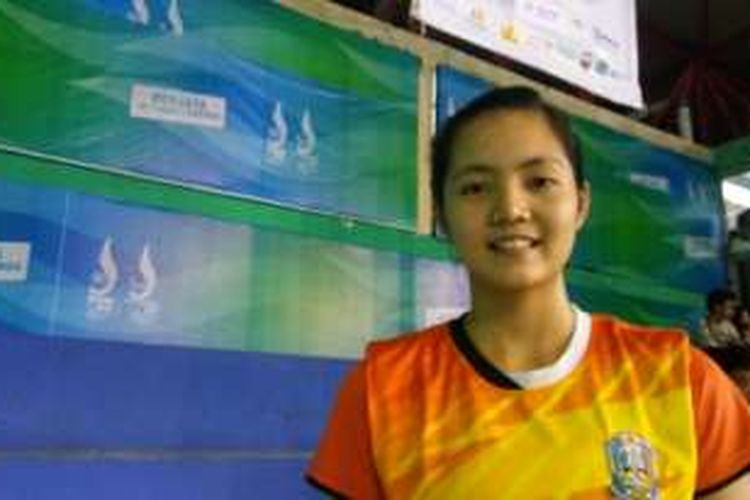 Marsheilla Gischa Islami membela Jawa Timur pada cabang bulu tangkis beregu Pekan Olahraga Nasional (PON) Jawa Barat (Jabar) 2016.