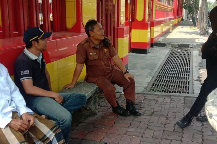 Lokasi penemuan Bima Permana Putra di trotoar depan Klenteng Eng An Kiong, Jalan Laksamana Martadinata, Kecamatan Kedungkandang, Kota Malang. 