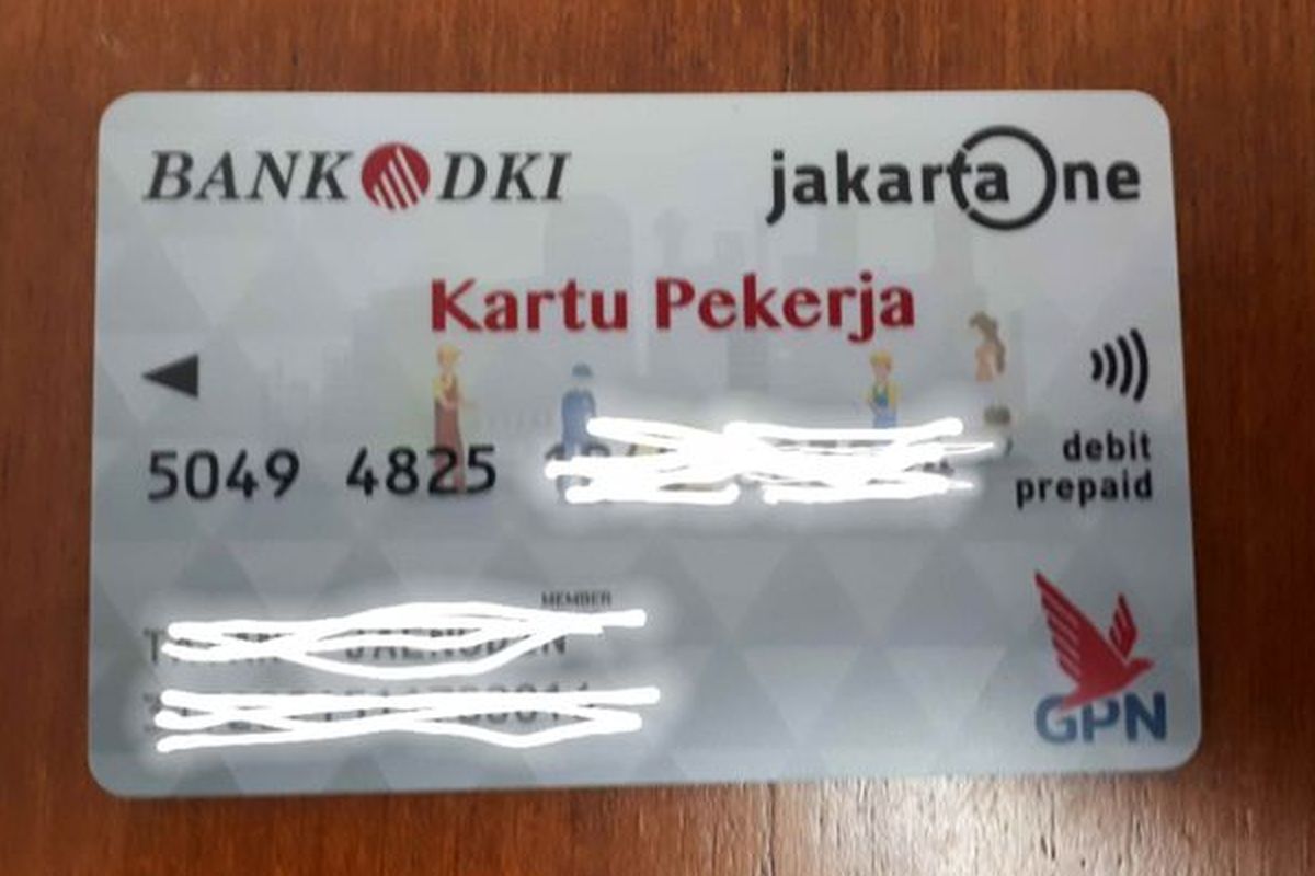 Foto Kartu Pekerja Jakarta untuk pekerja yang ber-ktp DKI.