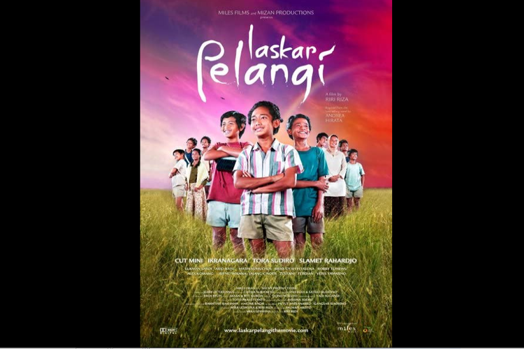 Poster film Laskar Pelangi.
