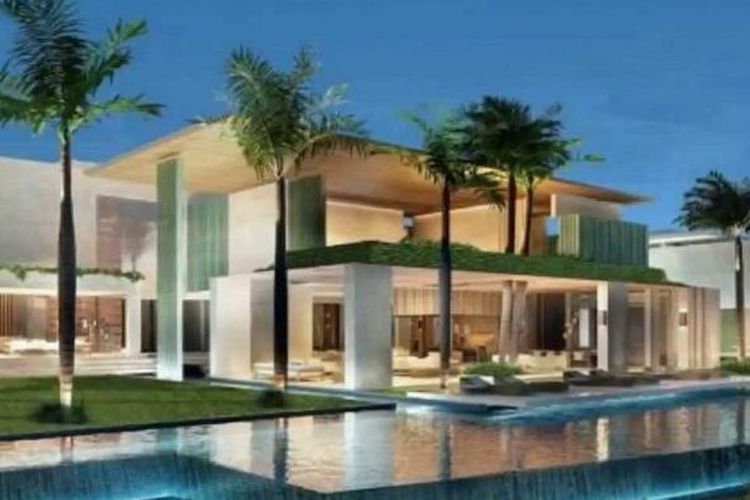 Salah satu rumah mewah di Dubai Emirates Hills 