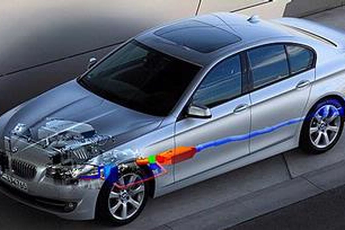 Riset yang dilakukan BMW untuk memanfaatkan atau memulihkan kembali energi panas yang terbuang melalui knalpot dengan sistem turbosteamer