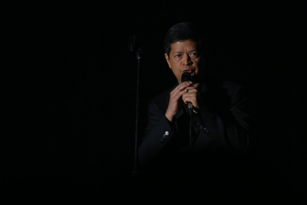 Musisi Candra Darusman tampil dalam pergelaran Java Jazz 2018 yang diadakan di JIExpo, Kemayoran, Jakarta Pusat, Sabtu (3/3/2018) malam.