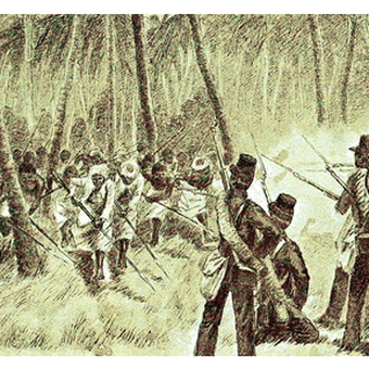Ilustrasi perang Maluku melawan Belanda