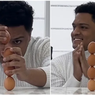 Tumpuk 4 Telur, Pria Ini Kembali Pecahkan Rekor Dunia