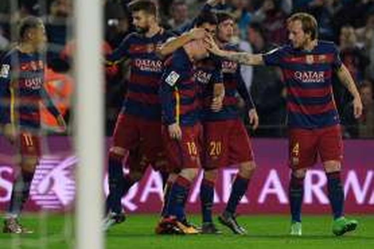 Barcelona melewati hadangan Athletico di perempat final Copa del Rey, Rabu (27/1/2016).