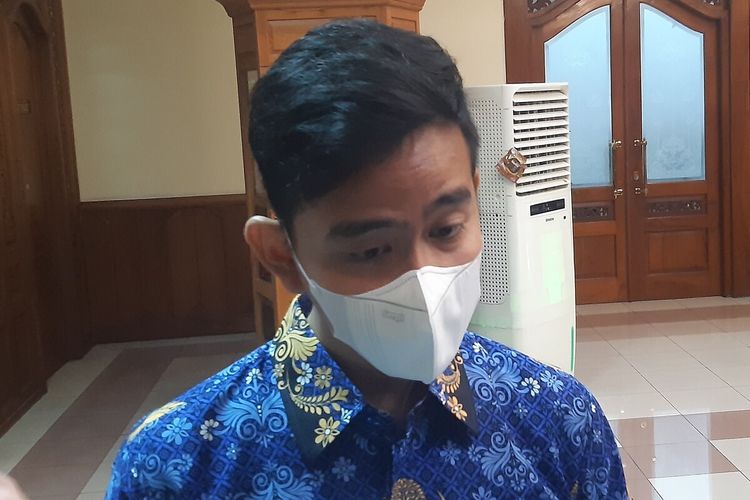 Wali Kota Solo Gibran Rakabuming Raka di Solo, Jawa Tengah, Senin (17/10/2022).