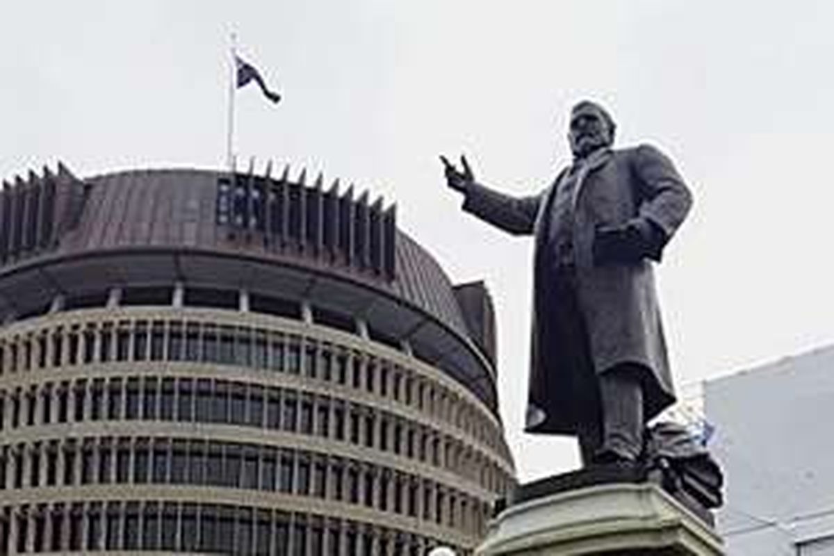 Gedung parlemen di Wellington yang juga difungsikan sebagai museum.
