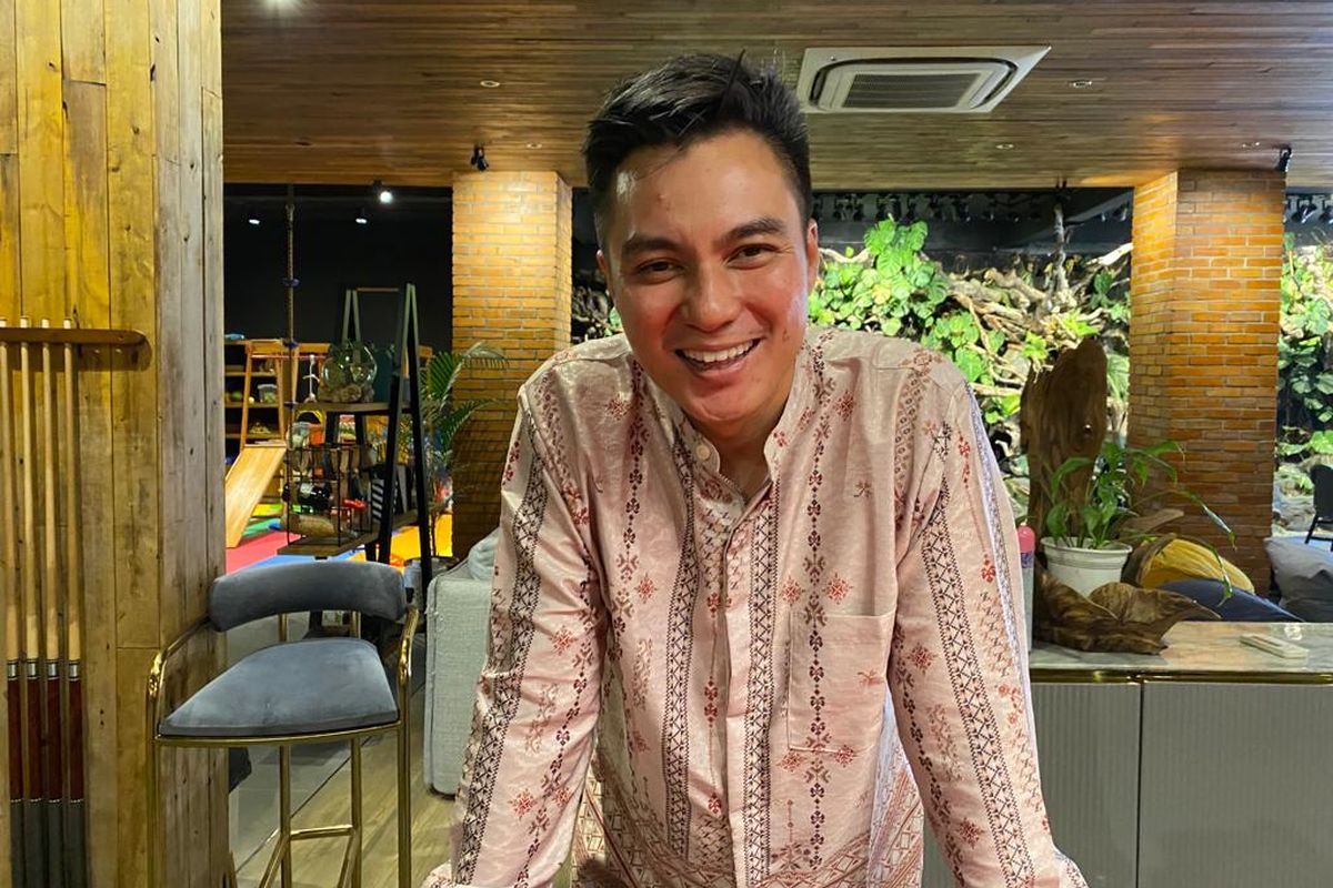 Baim Wong saat ditemui di kantornya di kawasan Tanah Kusir, Jakarta Selatan, Minggu (23/4/2023).