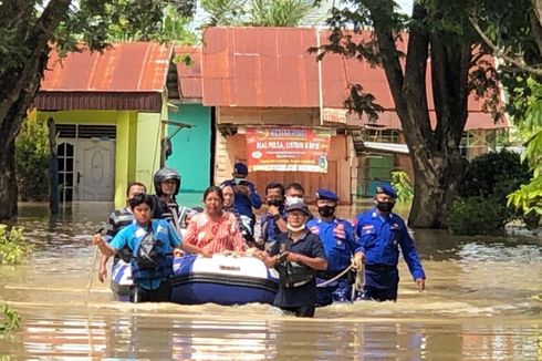 Banjir Kembali Terjadi di Serdang Bedagai, 718 KK Dievakuasi
