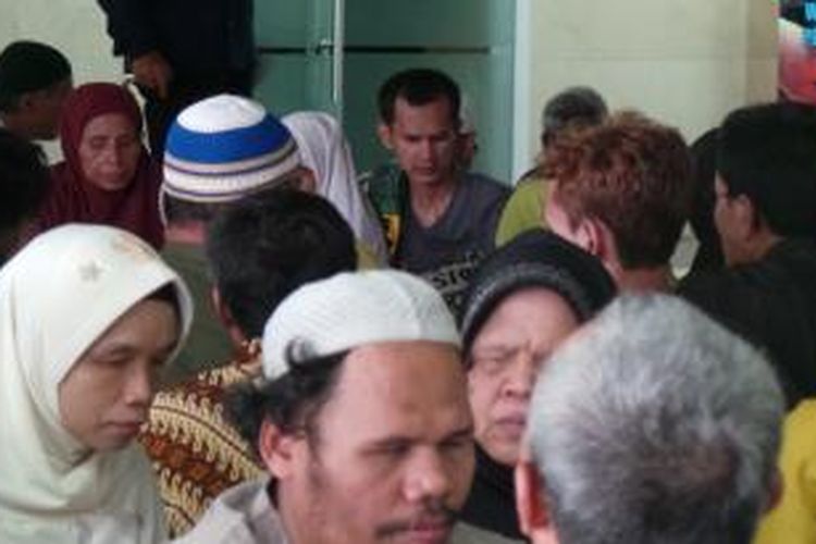 Ratusan tuna netra dikumpulkan di Gedung Sekretariat Kabinet