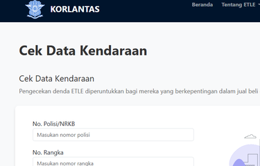 Tangkapan layar halaman depan situs https://konfirmasi-etle.polri.go.id/#/cek-data.