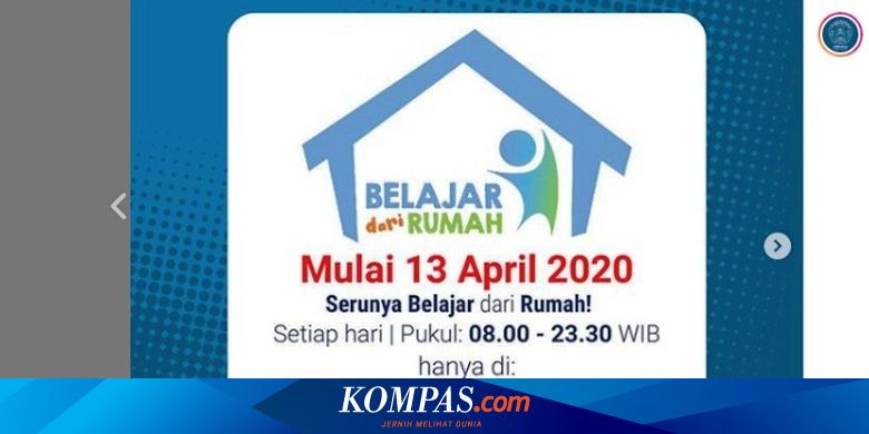 Besok Disiarkan Tvri Belajar Dari Rumah Ini Jadwalnya Halaman All Kompas Com