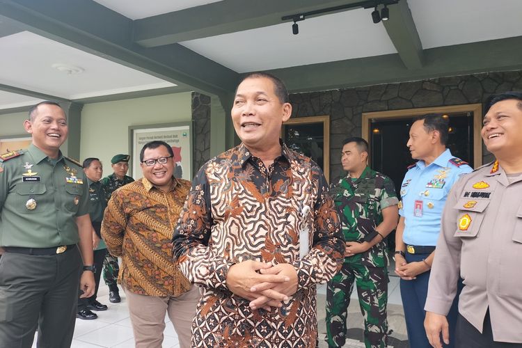 Forkompinda (Forum koordinasi pimpinan daerah) di Komando Resor Militer 074/Warastratama, Rabu (8/6/2022).