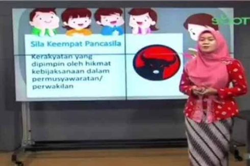 Viral, Logo PDI-P Jadi Lambang Sila Keempat Saat Belajar Online di Surabaya, Ini Penjelasan Disdik