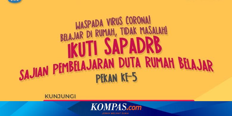Link Kelas Daring Rumah Belajar Kemdikbud Sd Sma Jumat 17 April 2020