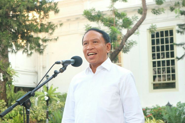 Politisi Golkar Zainudin Amali usai bertemu Presiden Joko Widodo membicarakan posisi menteri