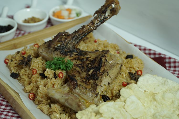 Nasi kebuli kambing rice cooker ala Foodplace.