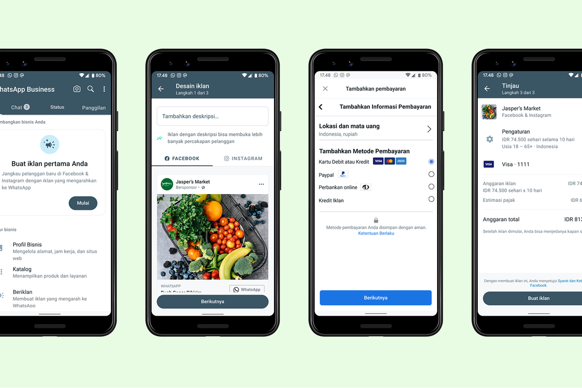WhatsApp hadirkan fitur membuat Iklan yang mengarahkan ke WhatsApp tanpa Akun Facebook