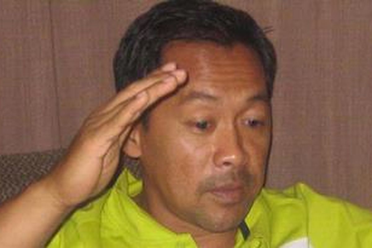 Pelatih timnas U-23, Aji Santoso. 