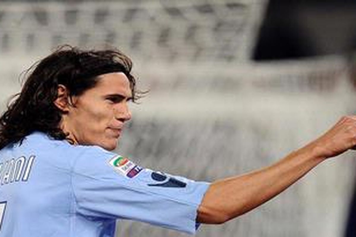 Penyerang Napoli, Edinson Cavani.