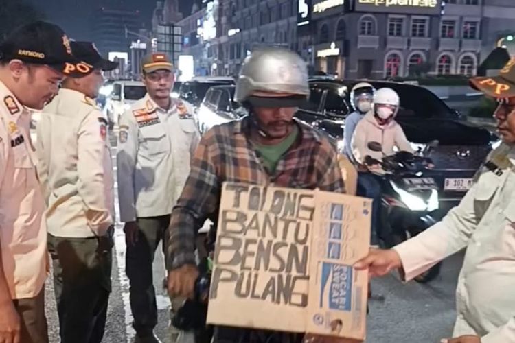 Lagi, Pria Bermodus Kehabisan Bensin Minta Uang di Kelapa Gading Jakut, Berakhir di Dinsos