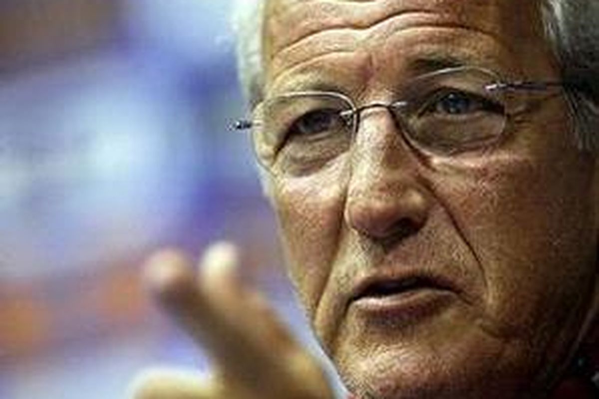 Pelatih tim nasional Italia, Marcello Lippi.