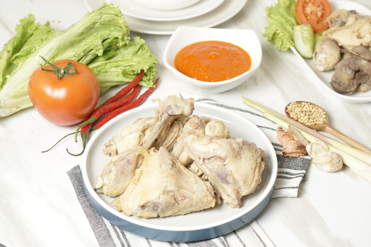 ilustrasi ayam pop.