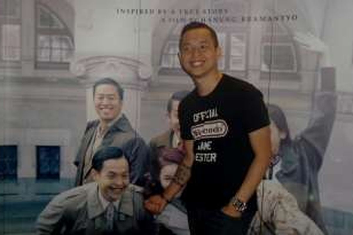 Ernest Prakasa usai konferensi pers film Rudy Habibie di CGV Blitz, Grand Indonesia, Jakarta Pusat, Jumat (24/6/2016) malam.