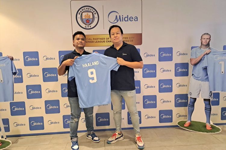 Midea melanjutkan kerja sama dengan Manchester City sebagai sponsor dan menunjuk Erling Haaland sebagai global brand ambassador.