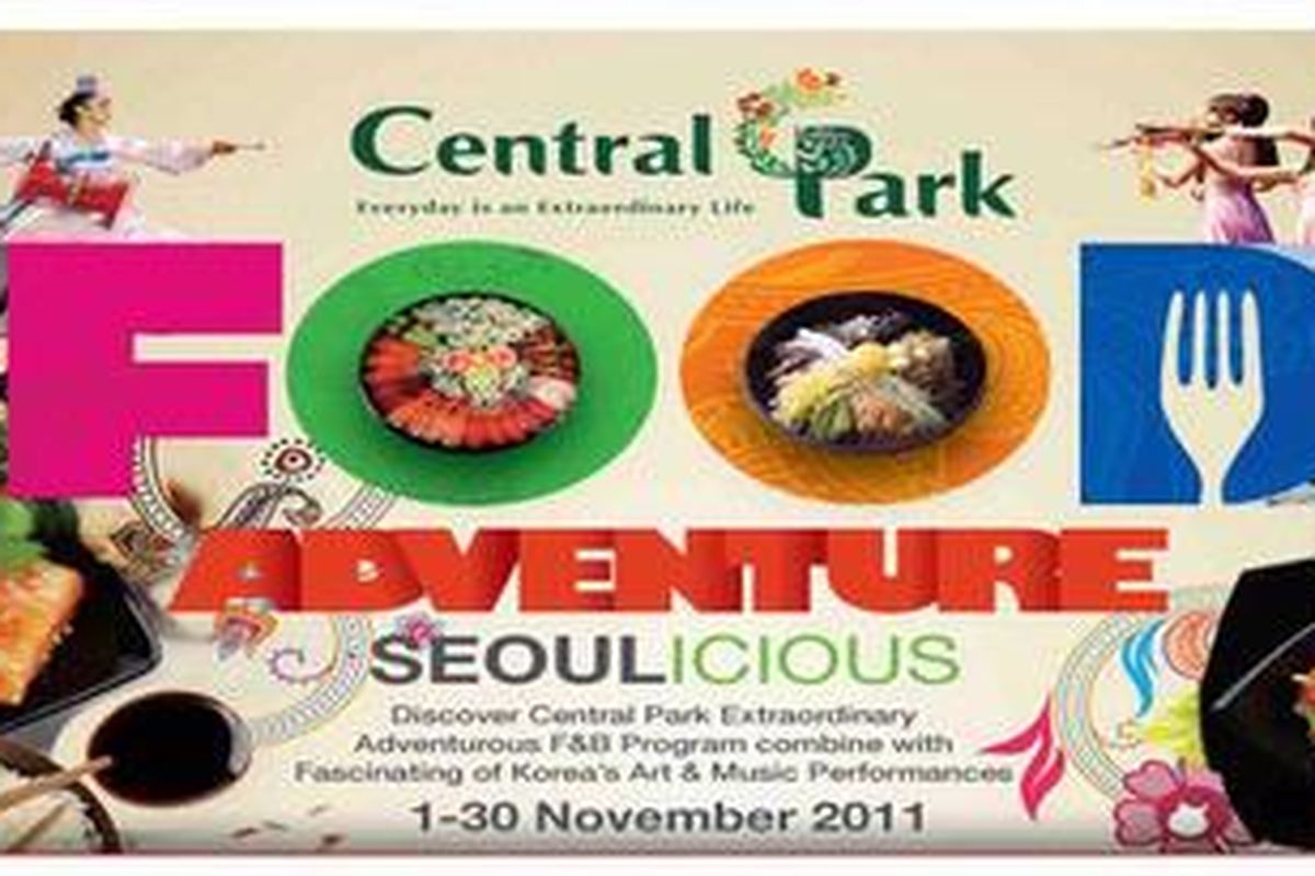 Nikmati berbagai kenikmatan kuliner di Central Park dan rebut hadiah perjalanan ke Korea. 
