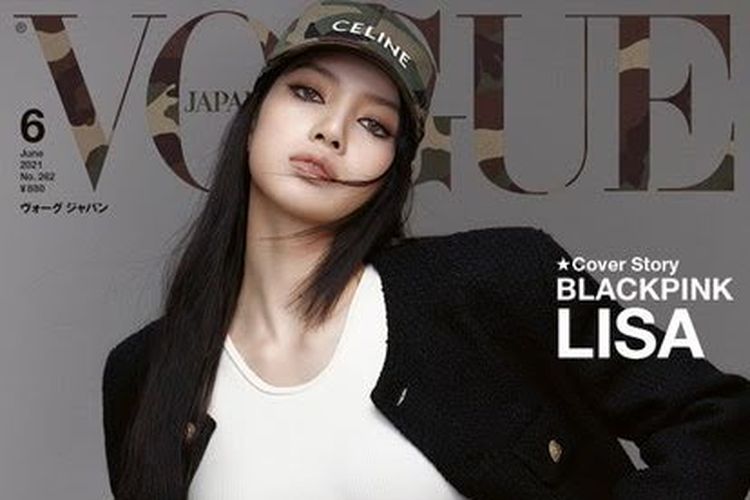Lisa Blackpink tampil pada sampul Vogue Jepang edisi Juni 2021.