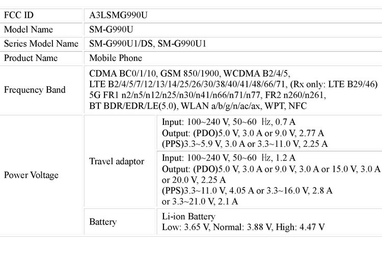 Bocoran spesifikasi Samsung Galaxy S21 FE