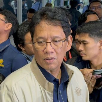 Menkeu Purbaya Yudhi Sadewa saat ditemui di Gedung DPR, Senayan, Jakarta, Rabu (4/2/2026). 