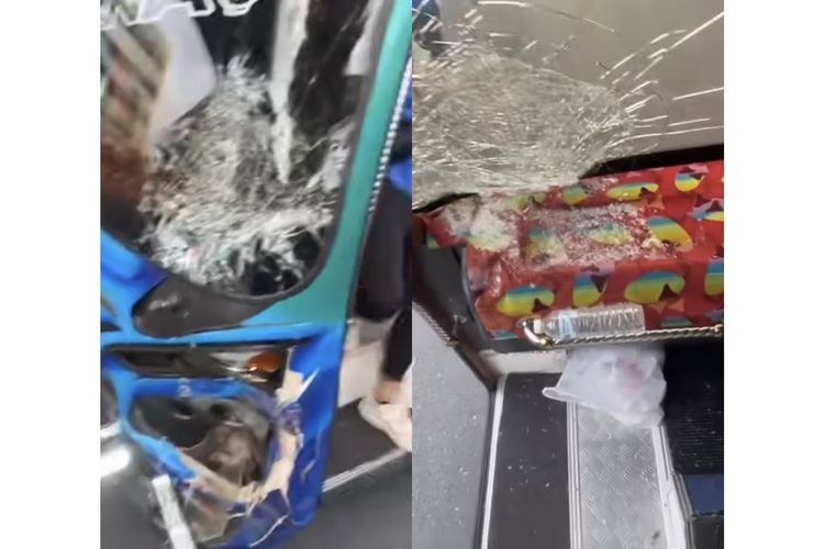 Bus Persib kecelakaan di ruas jalan Thailand, Sabtu (27/7/2025) saat tim tengah menjalani training camp atau TC di sana