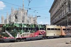 Iklan Promosi Indonesia Nampang di Gerbong Trem Kota Milan