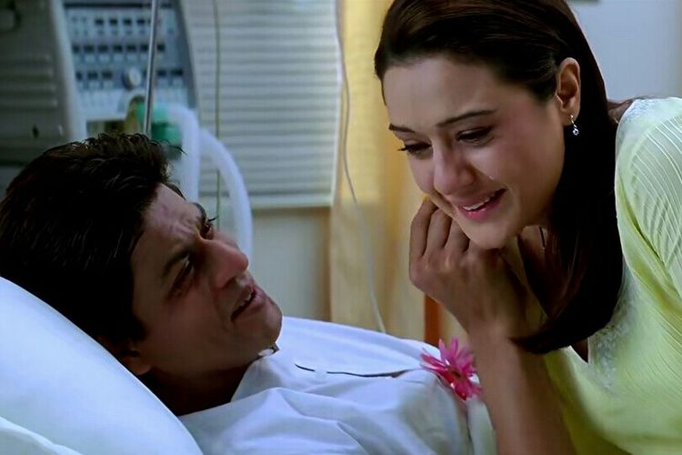Salah satu adegan dalam film Kal Ho Naa Ho, menampilkan Shah Rukh Khan dan Priety Zinta