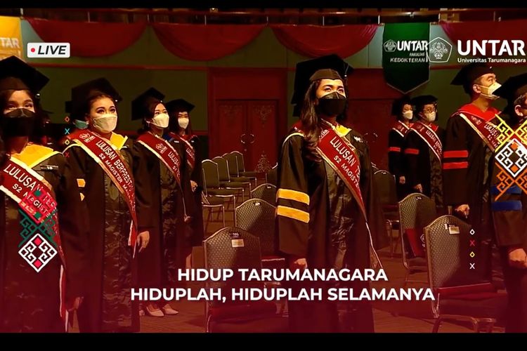 Wisuda ke-78 Universitas Tarumanagara (Untar) pada 27-28 November 2021 diikuti 1.340 wisudawan.