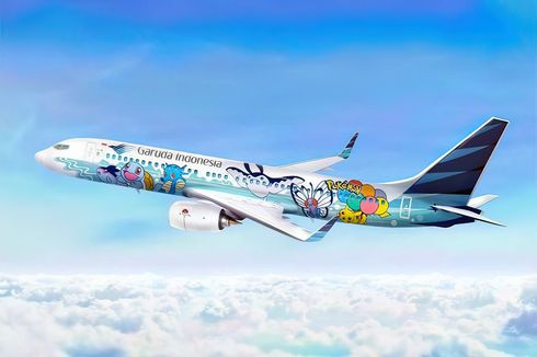 Ada Design Livery Tematik Pikachu Jet di Pesawat Garuda Indonesia