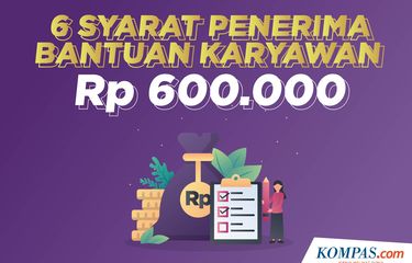 Bantuan Rp 600 000 Untuk Karyawan Bergaji Di Bawah Rp 5 Juta Gaji Pokok Atau Take Home Pay Halaman All Kompas Com