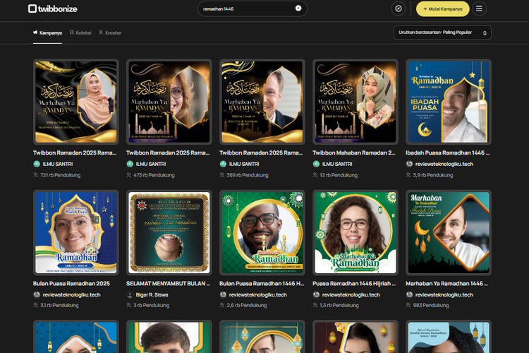 30 Link Twibbon dan Ucapan Selamat Menyambut Ramadhan 1446 H