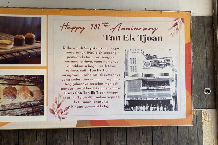 Toko roti pertama Tan Ek Tjoan di Suryakencana 1920