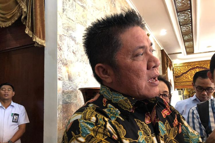 Gubernur Sumsel Herman Deru saat berada di Griya Agung Palembang, Selasa (4/9/2019).