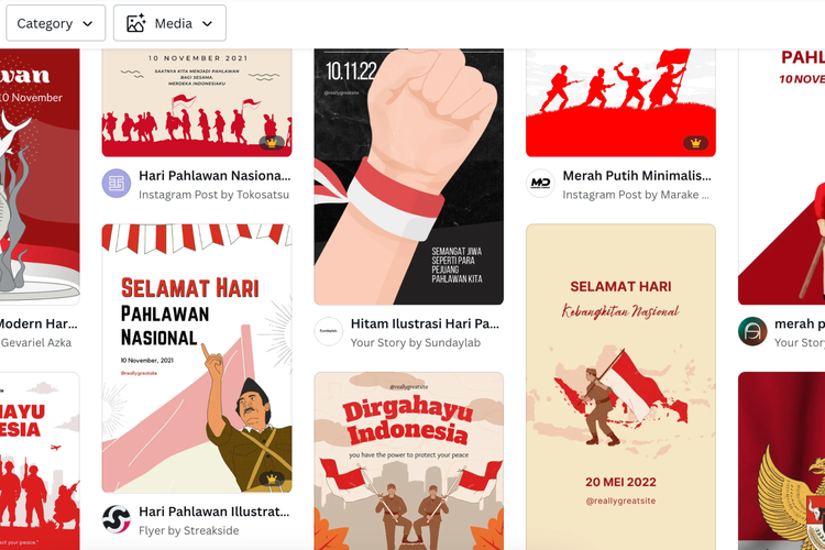 Ilustrasi tema Hari Pahlawan 2023 