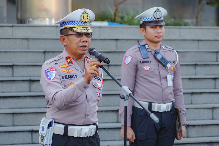  Korlantas Polri Brigjen Pol Raden Slamet Santoso.