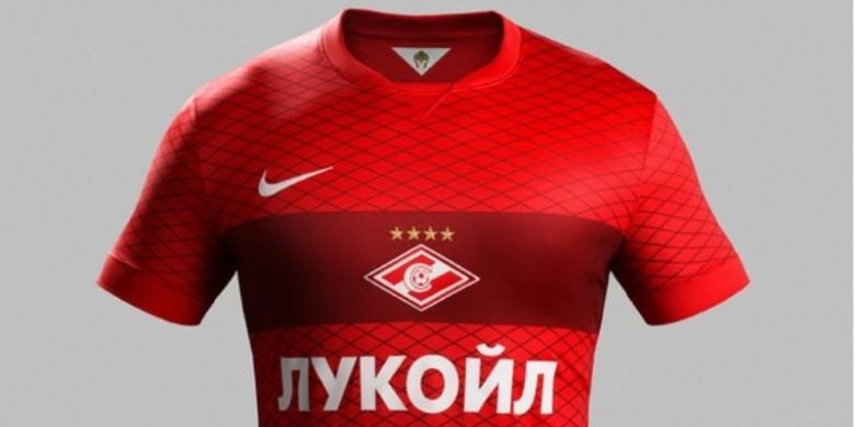 Seragam kandang Spartak Moskwa 2014-15.
