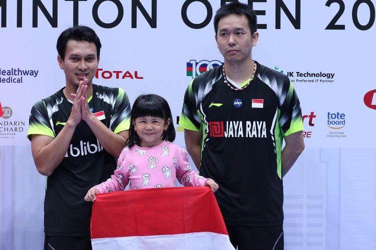 Mohammad Ahsan/hendra Setiawan menjuarai Singapore Open 2018, MInggu (22/07/2018)