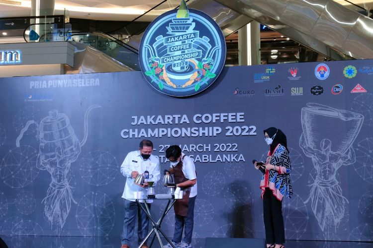 Jakarta Coffee Championship di Mal Kota Kasablanka, Tebet, Jakarta Selatan pada Kamis (24/3/2022).