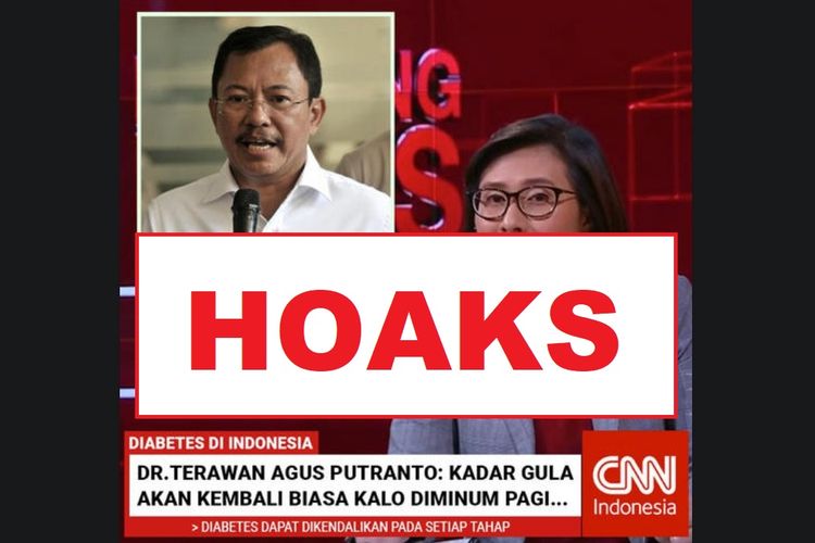 Hoaks, berita catut CNN Indonesia, klaim Terawan temukan produk pengganti insulin